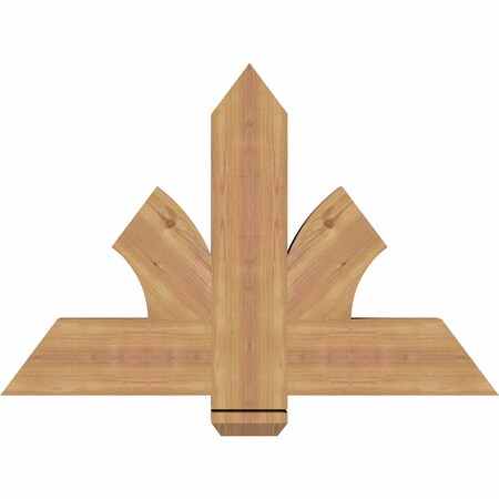 Ekena Millwork Redmond Smooth Timber Gable Bracket, Western Red Cedar, 36"W x 24"H x 3 1/2"D x 5 1/2"F, 16/12 Pitch GBW036X24X0406RED00SWR